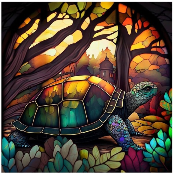 Other - Turtle Diamond Art Kits for Adults Beginners, Stained Glass Diamond DIY Kit